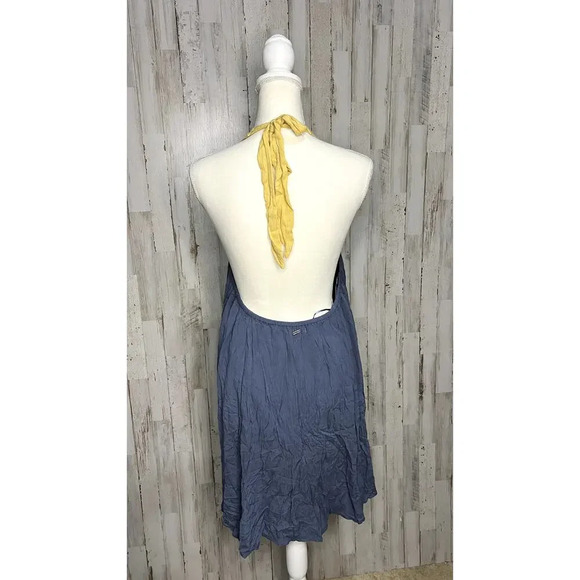 NWT O'Neill Women's‎ Halter Mini Dress Blue Size Medium Summer Casual Sleeveless - Picture 10 of 13